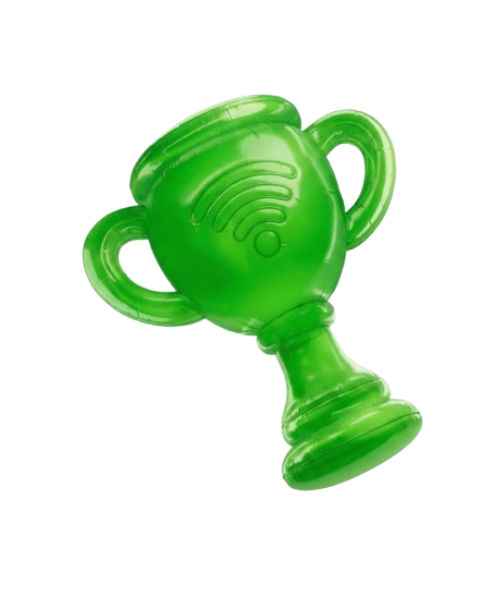 Ícone de troféu verde